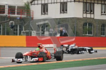 © Octane Photographic Ltd. 2011. Formula One Belgian GP – Spa – Friday 26th August 2011 – Free Practice 1, Felipe Massa - Ferrari F150. Digital Reference : 0163CB7D0532