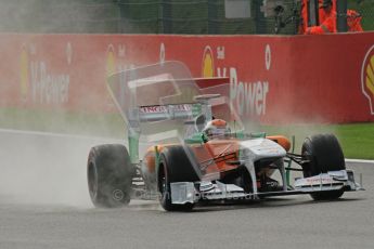 © Octane Photographic Ltd. 2011. Formula One Belgian GP – Spa – Friday 26th August 2011 – Free Practice 1, Adrian Sutil - Force India VJM04. Digital Reference : 0163LW7D1046