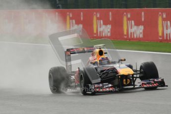 © Octane Photographic Ltd. 2011. Formula One Belgian GP – Spa – Friday 26th August 2011 – Free Practice 1, Mark Webber - Red Bull RB7. Digital Reference : 0163LW7D1099