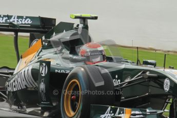 © Octane Photographic Ltd. 2011. Formula One Belgian GP – Spa – Friday 26th August 2011 – Free Practice 1, Jarno Trulli - Team Lotus TL128. Digital Reference : 0163LW7D1114