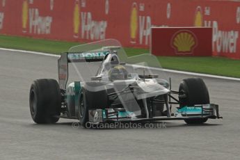 © Octane Photographic Ltd. 2011. Formula One Belgian GP – Spa – Friday 26th August 2011 – Free Practice 1, Nico Rosberg - Mercedes MGP W02. Digital Reference : 0163LW7D1624