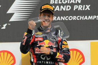 Β© Octane Photographic Ltd. 2011. Formula One Belgian GP β Spa β Sunday 28th August 2011, Sebastian Vettel victorious!. Digital Reference : 0169cb1d1002