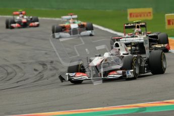 © Octane Photographic Ltd. 2011. Formula One Belgian GP – Spa – Sunday 28th August 2011 – Race. Kamui Kobayashi, Sauber C30. Digital Reference : 0168cb1d0437