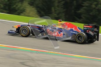 © Octane Photographic Ltd. 2011. Formula One Belgian GP – Spa – Sunday 28th August 2011 – Race. Sebastien Vettel, Red Bull Racing RB7. Digital Reference : 0168cb1d0959