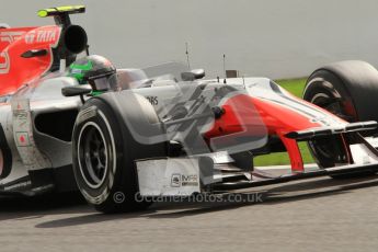 © Octane Photographic Ltd. 2011. Formula One Belgian GP – Spa – Sunday 28th August 2011 – Race. Viantonio Liutzi, HRT F111 Digital Reference : 0168lw7d0020