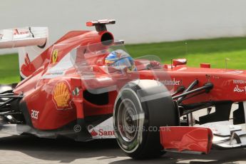 © Octane Photographic Ltd. 2011. Formula One Belgian GP – Spa – Sunday 28th August 2011 – Race. Fernando Alonso, Ferrari F150. Digital Reference : 0168lw7d0049