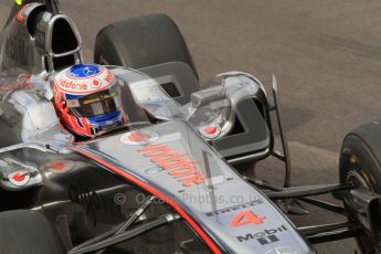 © Octane Photographic Ltd. 2011. Formula One Belgian GP – Spa – Sunday 28th August 2011 – Race. Jenson Button in his Vodafone McLaren Mercedes MP4/26 slows down after coming 2nd. Digital Reference : 0168lw7d0642
