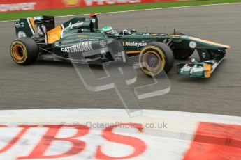 © Octane Photographic Ltd. 2011. Formula One Belgian GP – Spa – Sunday 28th August 2011 – Race. Heikki Kovalainen, Team Lotus T128. Digital Reference : 0168lw7d9061