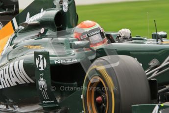 © Octane Photographic Ltd. 2011. Formula One Belgian GP – Spa – Sunday 28th August 2011 – Race. Jarno Trulli - Team Lotus T128. Digital Reference : 0168lw7d9858