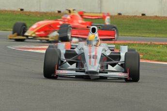 © Octane Photographic 2011. FIA F2 - 16th April 2011, Race 1. Max Snegirev, Mirko Bortolotti. Silverstone, UK. Digital Ref. 0050CB1D0794