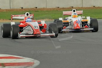 © Octane Photographic 2011. FIA F2 - 16th April 2011, Race 1. Thiemo Storz, James Cole. Silverstone, UK. Digital Ref. 0050CB1D0886
