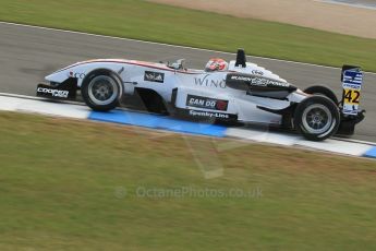 © Octane Photographic 2011 – British Formula 3 - Donington Park. 24th September 2011, Kotaro Sakuri - Hitech Racing Dallara F305 Mugen Honda. Digital Ref : 0182lw1d5397