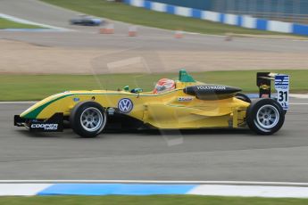 © Octane Photographic 2011 – British Formula 3 - Donington Park. 24th September 2011, Felipe Nasr - Carlin - Dallara F308 Volkswagen. Digital Ref : 0182lw1d5438