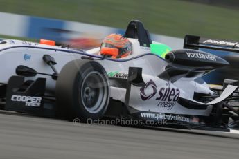 © Octane Photographic 2011 – British Formula 3 - Donington Park. 24th September 2011, Pietro Fantin - Hitech racing - Dallara F308 Volkswagen. Digital Ref : 0182lw7d7597