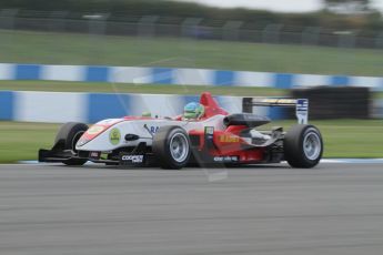 © Octane Photographic 2011 – British Formula 3 - Donington Park. 24th September 2011, Lucas Foresti - Fortec Motorsport - Dallara F311 Mercedes HWA. Digital Ref : 0182lw7d7634