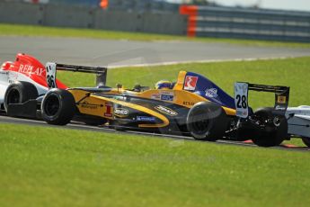 © Octane Photographic Ltd. 2011. Formula Renault 2.0 UK – Snetterton 300, Tio Ellinas - Atech Reid GP exiting Montreal hairpin. Sunday 7th August 2011. Digital Ref : 0123CB1D3612