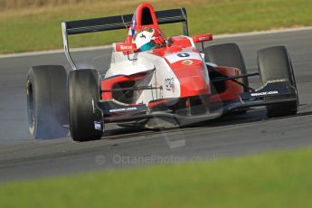 © Octane Photographic Ltd. 2011. Formula Renault 2.0 UK – Snetterton 300, Felix Serralles - Fortec Competition, on the braking limit. Sunday 7th August 2011, Felix Serralles - Fortec Competition, finding the braking limits. Digital Ref : 0123CB1D3681