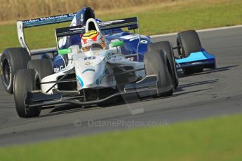 © Octane Photographic Ltd. 2011. Formula Renault 2.0 UK – Snetterton 300, Dan Wells - Atech Reid GP under pressure from Josh Hill - Manor Competition. Sunday 7th August 2011. Digital Ref : 0123CB1D3688