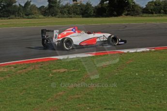 © Octane Photographic Ltd. 2011. Formula Renault 2.0 UK – Snetterton 300. Felix Serralles - Fortec Competition, on the limit through Montreal Hairpin. Sunday 7th August 2011. Digital Ref : 0123LW7D0153