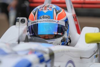 © Octane Photographic Ltd. The British F3 International & British GT Championship at Rockingham. Jack Harvey pepares to head out to the track. Digital Ref: 0188LW7D2448