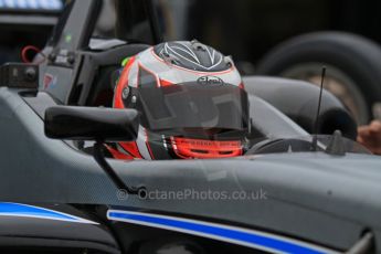 © Octane Photographic Ltd. The British F3 International & British GT Championship at Rockingham. Pipo Derani peparing to head out on the grid. Digital Ref: 0188LW7D2458