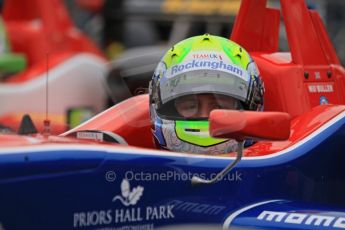© Octane Photographic Ltd. The British F3 International & British GT Championship at Rockingham. Will Buller perparing to head out on track. Digital Ref: 0188LW7D2470