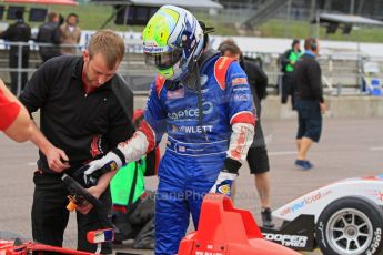 © Octane Photographic Ltd. The British F3 International & British GT Championship at Rockingham. Will Buller perparing for heading onto track. Digital Ref: 0188LW7D3193