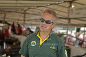 © Octane Photographic 2011. Goodwood Festival of Speed, Thursday 30th June 2011. Clive Chapman of Classic Team Lotus. Digital Ref : 0097CB1D9896