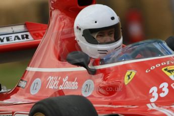 © Octane Photographic 2011. Goodwood Festival of Speed, Friday 1st July 2011. Ex-Lauda Ferrari 312B3. Digital Ref : 0097CB7D6798