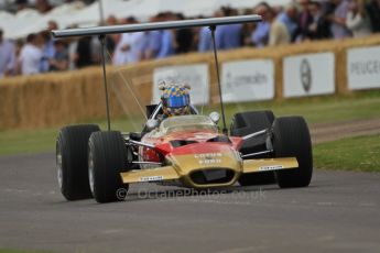 © Octane Photographic 2011. Goodwood Festival of Speed, Friday 1st July 2011. Lotus 49B driven by Dan Collins. Digital Ref : 0097CB7D68090