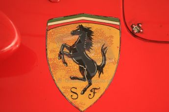 © Octane Photographic 2011 – Goodwood Revival 17th September 2011. Ferrari D50 painted logo, Historic F1. Digital Ref : 0179cb1d4269