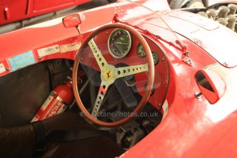 © Octane Photographic 2011 – Goodwood Revival 17th September 2011. Ferrari D50 cockpit, Historic F1. Digital Ref : 0179cb1d4270
