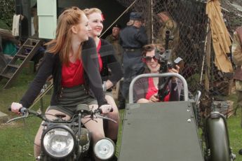© Octane Photographic 2011 – Goodwood Revival 18th September 2011. The land Army get serious. Digital Ref : 0179lw7d7468