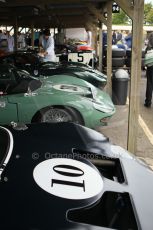 © Octane Photographic 2011 – Goodwood Revival 17th September 2011. Ford GT40 line up. Digital Ref : 0179CB1D4315