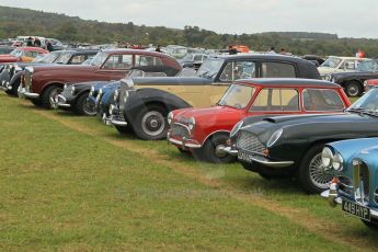 © Octane Photographic 2011 – Goodwood Revival 17th September 2011. Part of the public car park for historic vehicles. Digital Ref : 0179CB1D46242