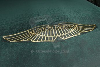 © Octane Photographic 2011 – Goodwood Revival 17th September 2011. Aston Martin badge. Digital Ref : 0179LW7D7326