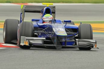 © Octane Photographic 2011. GP2 Official pre-season testing, Barcelona, Tuesday 19th April 2011. Carlin - Oliver Turvey. Digital Ref : 0052CB1D0120