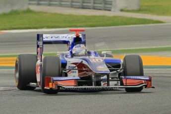 © Octane Photographic 2011. GP2 Official pre-season testing, Barcelona, Tuesday 19th April 2011. Trident Racing - Rodolfo Gonzalez. Digital Ref : 0052CB1D0227