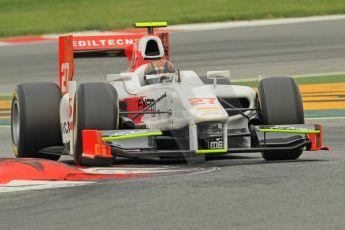 © Octane Photographic 2011. GP2 Official pre-season testing, Barcelona, Tuesday 19th April 2011. Team Air Asia - Davide Valsecchi. Digital Ref : 0052CB1D0270