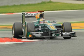 © Octane Photographic 2011. GP2 Official pre-season testing, Barcelona, Tuesday 19th April 2011. Lotus Art - Jules Bianchi. Digital Ref : 0052CB1D0394