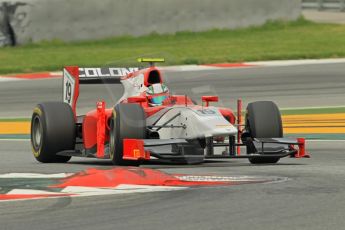 © Octane Photographic 2011. GP2 Official pre-season testing, Barcelona, Tuesday 19th April 2011. Scuderia Coloni - Davide Rigon. Digital Ref : 0052CB1D0780