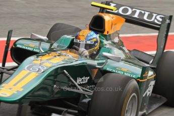 © Octane Photographic 2011. GP2 Official pre-season testing, Barcelona, Tuesday 19th April 2011. Lotus Art - Esteban Gutierrez. Digital Ref : 0052CB7D0029