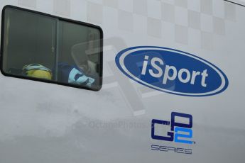 © Octane Photographic 2011. GP2 Official pre-season testing, Silverstone, Tuesday 5th April 2011. iSport logo on transporter. Digital Ref : 0039CB1D6123