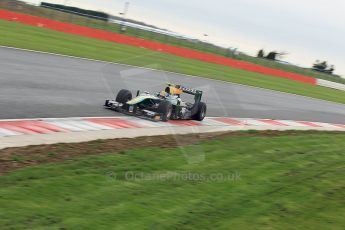 © Octane Photographic 2011. GP2 Official pre-season testing, Silverstone, Tuesday 5th April 2011. Lotus Art - Esteban Guiterrez. Digital Ref : 0039CB1D7429
