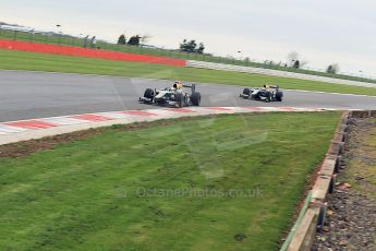 © Octane Photographic 2011. GP2 Official pre-season testing, Silverstone, Tuesday 5th April 2011. Lotus Art - Jules Bianchi and Esteban Guiterrez. Digital Ref : 0039CB1D7468