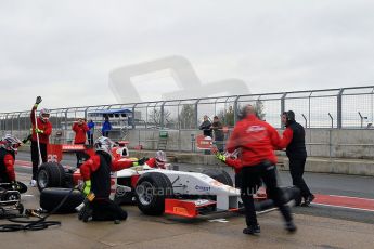 © Octane Photographic 2011. GP2 Official pre-season testing, Silverstone, Tuesday 5th April 2011. Team Air Asia - Luiz Razia practice pitstop. Digital Ref : 0039CB1D7599