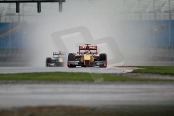 © Octane Photographic 2011. GP2 Official pre-season testing, Silverstone, Tuesday 5th April 2011. DAMS - Romain Grosjean, Lotus Art - Jules Bainchi. Digital Ref : 0039CB7D0139