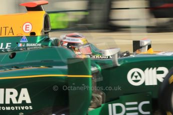 © Octane Photographic 2011.  GP2 Official pre-season testing, Silverstone, Wednesday 6th April 2011. Lotus Art - Jules Bianchi. Digital Ref : 0040CB1D7656