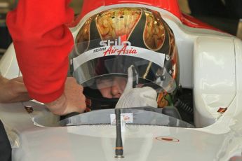 © Octane Photographic 2011.  GP2 Official pre-season testing, Silverstone, Wednesday 6th April 2011. Team Air Asia - Davide Valsecchi. Digital Ref : 0040CB1D7677