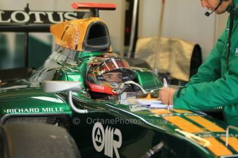 © Octane Photographic 2011. GP2 Official pre-season testing, Silverstone, Wednesday 6th April 2011. Lotus Art - Jules Bainchi. Digital Ref : 0040CB1D7821